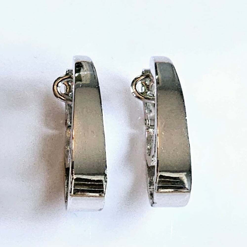 Givenchy Silver Clip-On Earrings Modern Design